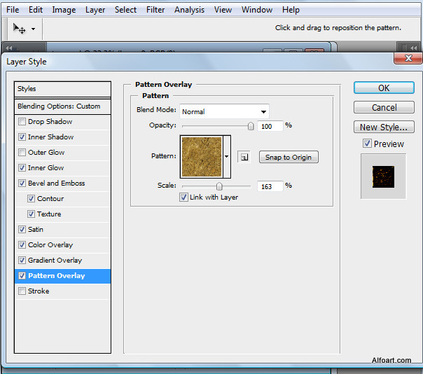 Golden apple tree. Magic scene. Adobe Photoshop Tutorial.